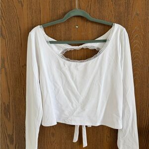 Elegant White Long Sleeve Top